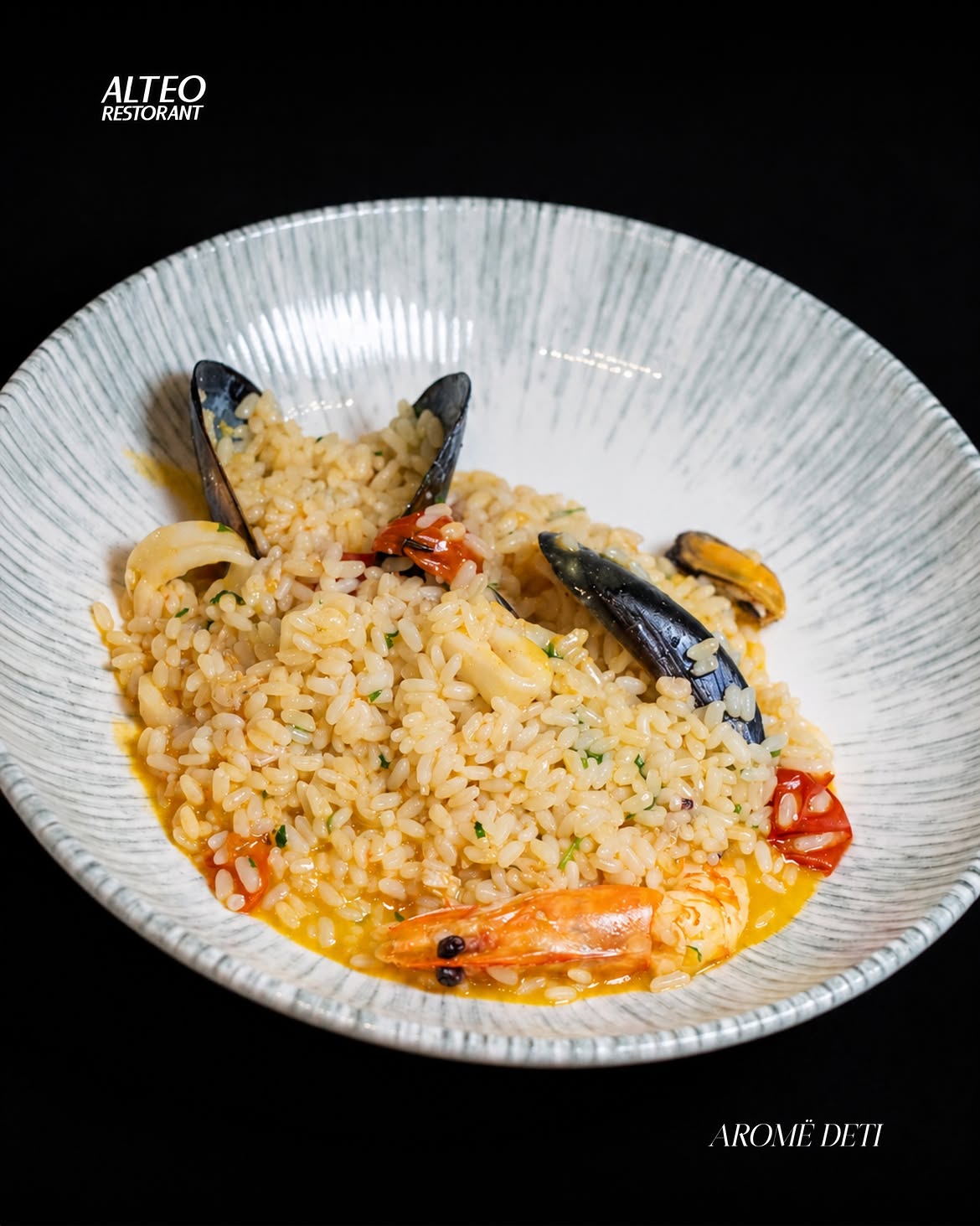 Seafood risotto
